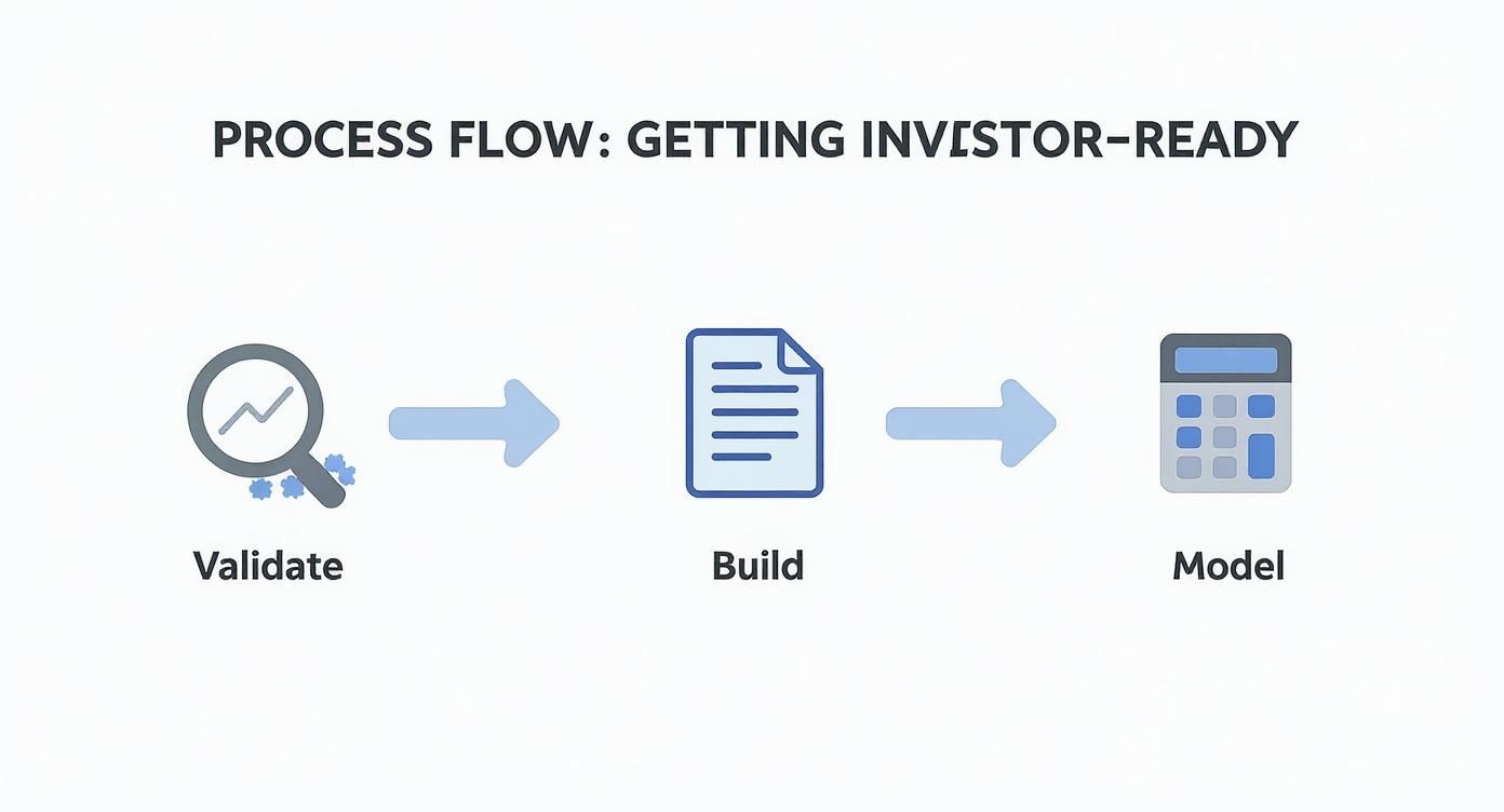 Infographic about find an investor